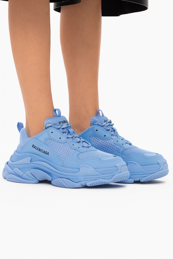 Balenciaga triple s light hot sale blue